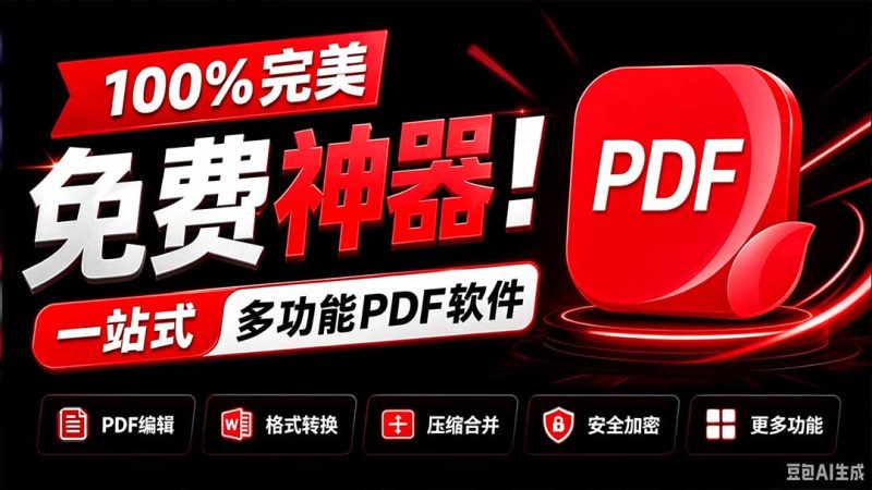 100%完美免费神器！一站式多功能PDF软件，支持PDF格式转换压缩编辑等，简约无广告，太Nice了JOPDF-初遇资源网