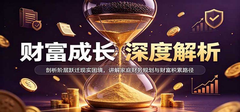 财富成长深度解析:剖析阶层跃迁现实困境,讲解家庭财务规划与财富积累路径-初遇资源网