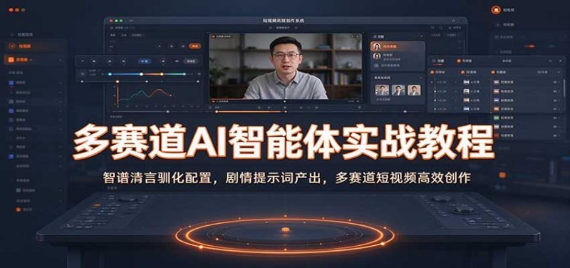 多赛道AI智能体实战教程:智谱清言驯化配置,剧情提示词产出,多赛道短视频高效创作-初遇资源网