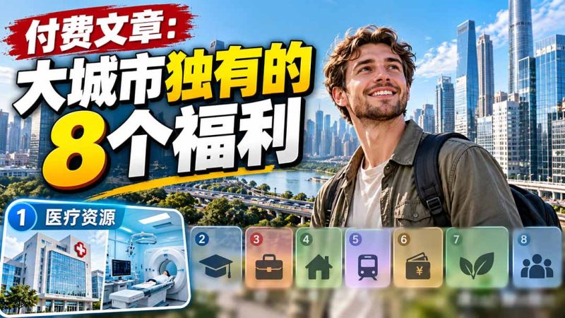 付费文章：大城市独有的8个福利-初遇资源网