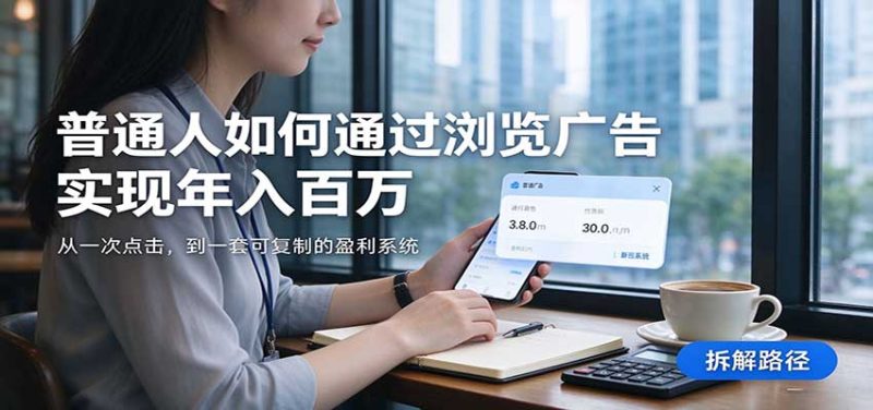 2026最新技术24小时全自动浏览广告，全网独家，单台设备日入200+，支持实地学习考察-初遇资源网