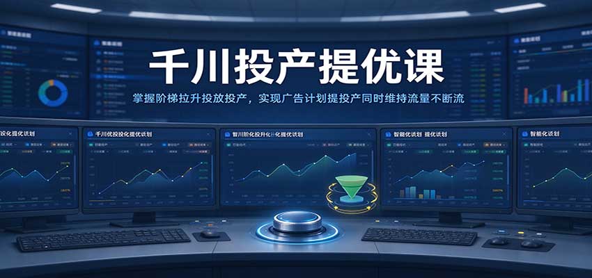 千川投产提优课：掌握阶梯拉升投放投产，实现广告计划提投产同时维持流量不断流 - 福缘网
