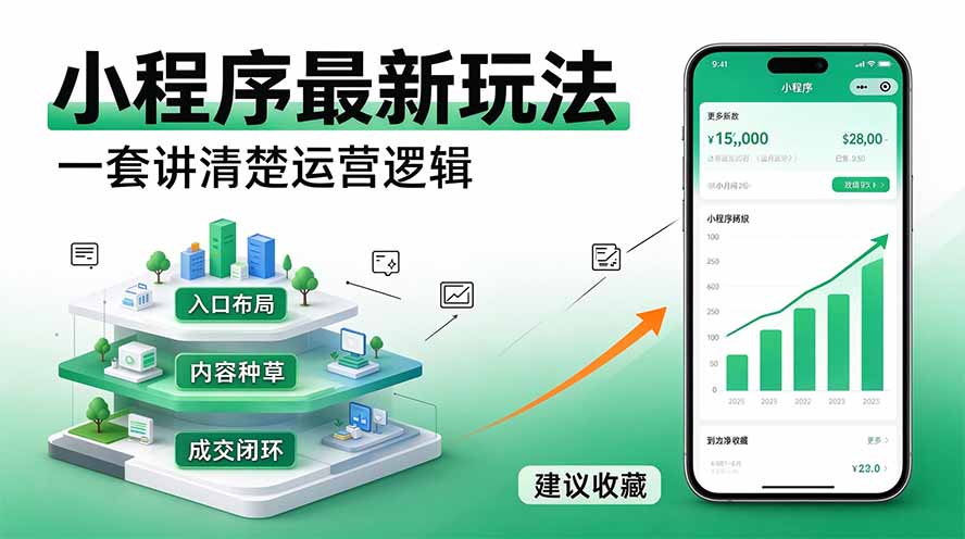微信小程序最新玩法   四种收益来源，单日收入400+ - 中创网