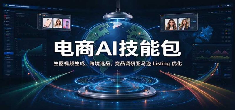 电商AI技能包:生图视频生成,跨境选品,竞品调研亚马逊 Listing 优化-初遇资源网