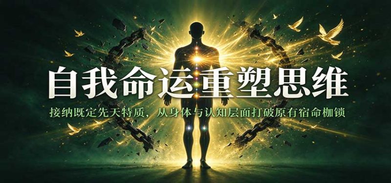 自我命运重塑思维：接纳既定先天特质，从身体与认知层面打破原有宿命枷锁-初遇资源网